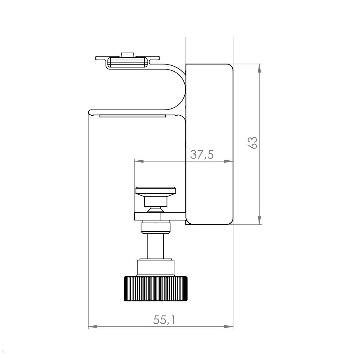 EVOline Zubehör Quicklock PRO 200 mm lang technische Zeichnung