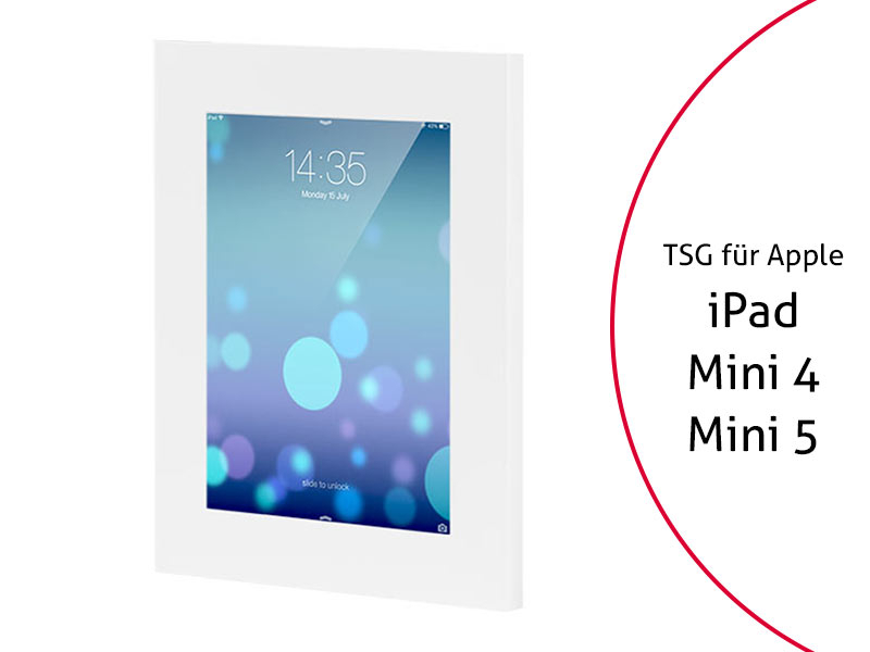 TabLines TSG026W Tablet Schutzgehäuse für Apple iPad Mini 4 + Mini 5, weiß