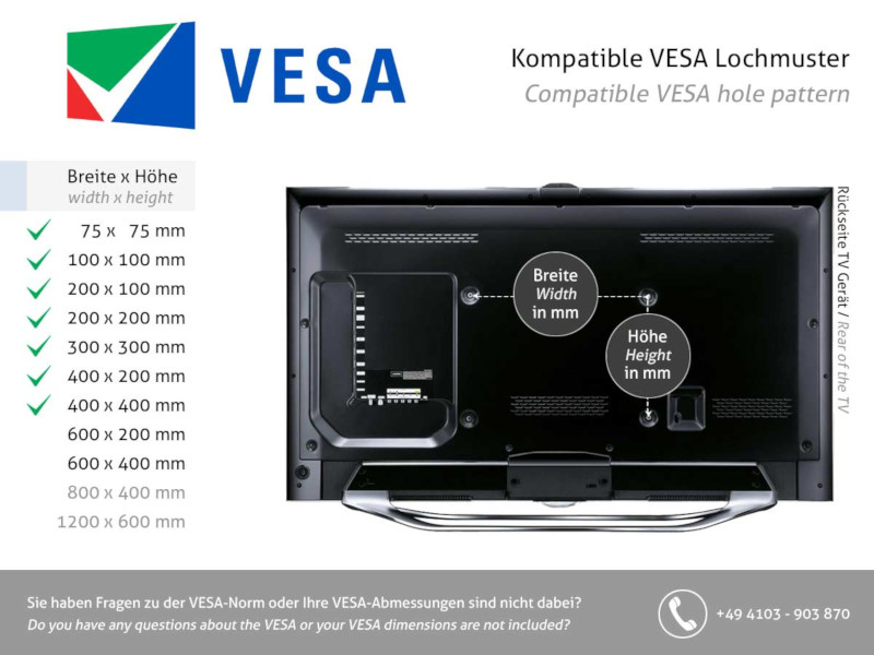 MonLines MLE675B TV Lift Wandhalterung elektrisch mit Einhausung, 675mm, schwarz VESA Halterung