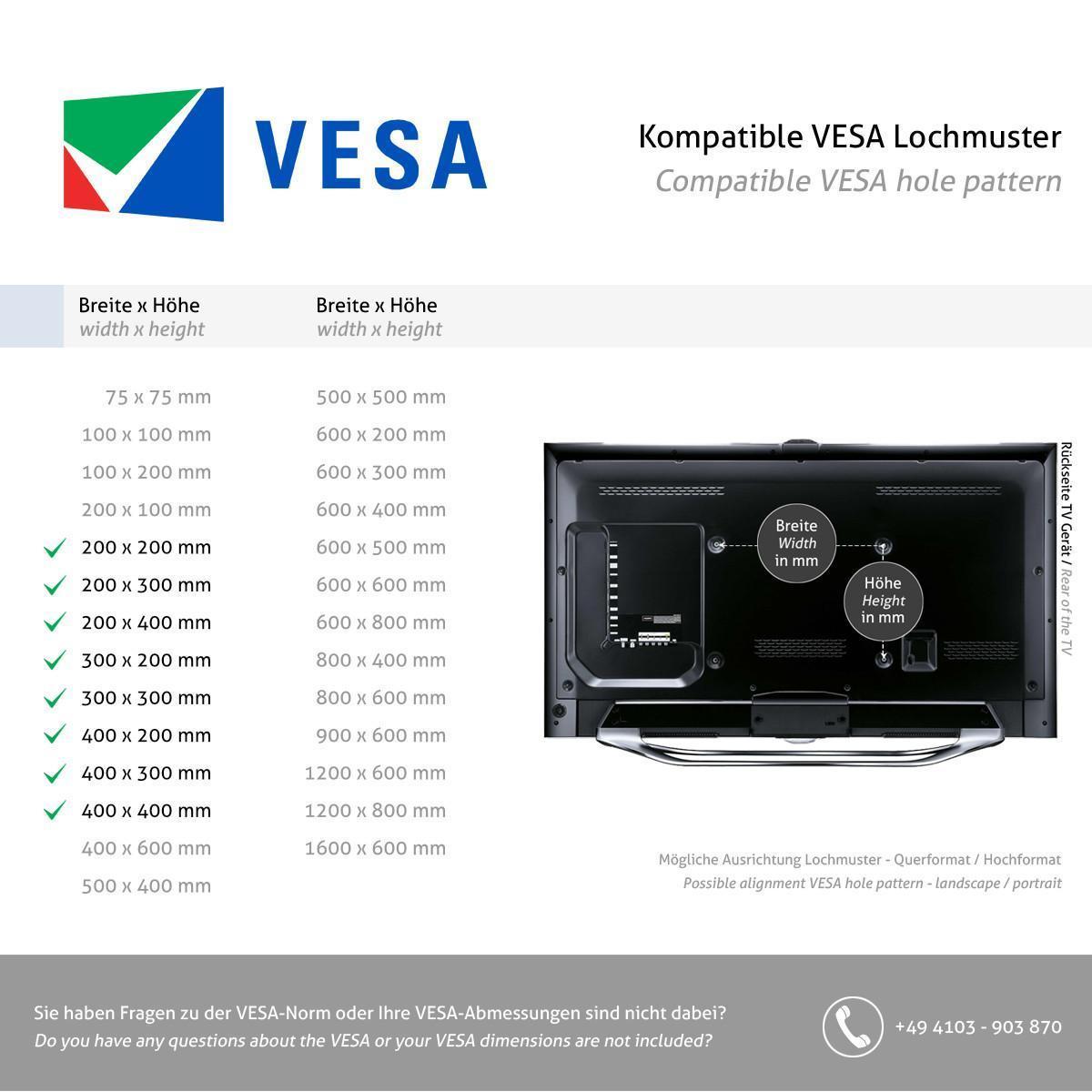 SMS Icon FH MT 2000 C mobiler Monitorständer mit VESA Adapter bis 400x400 (K12-027-1-C), Vesa