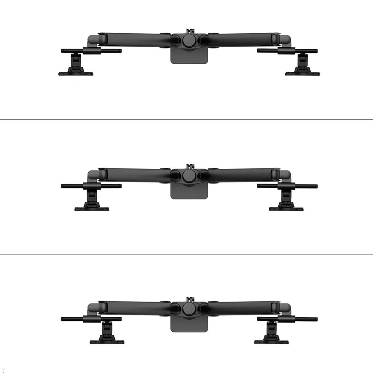 Neomounts NEXT One SL DS65S-950BL2 Tischhalterung 2 Monitore 24-34 Zoll, schwarz verstellbare Querstreben