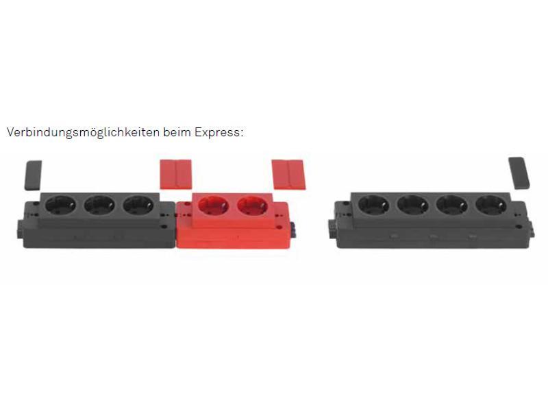 EVOline Express Typ 910 Steckdosenleiste 4x Steckdose, schwarz Verbindung