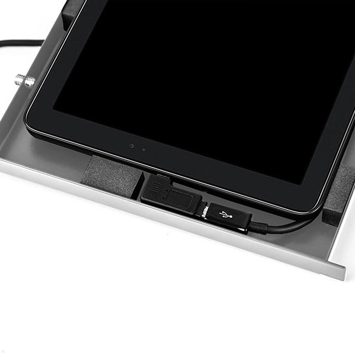 TabLines TSG098S Tablet Schutzgehäuse für Microsoft Surface Pro 9, silber kontinuierliches Laden