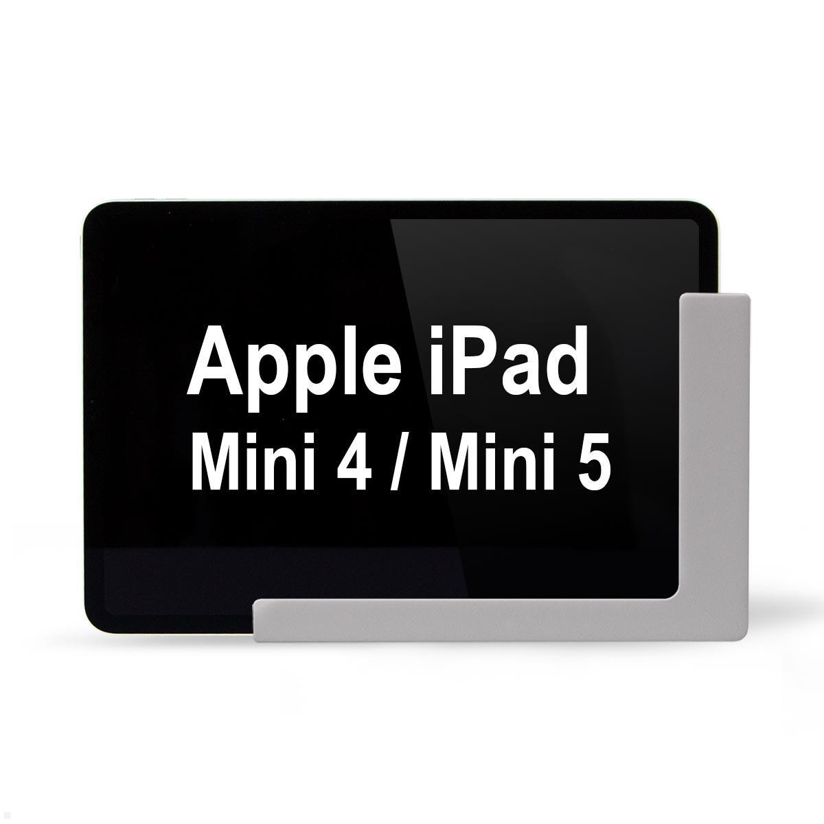 TabLines TWP024S Wandhalterung für Apple iPad Mini 4/5, silber