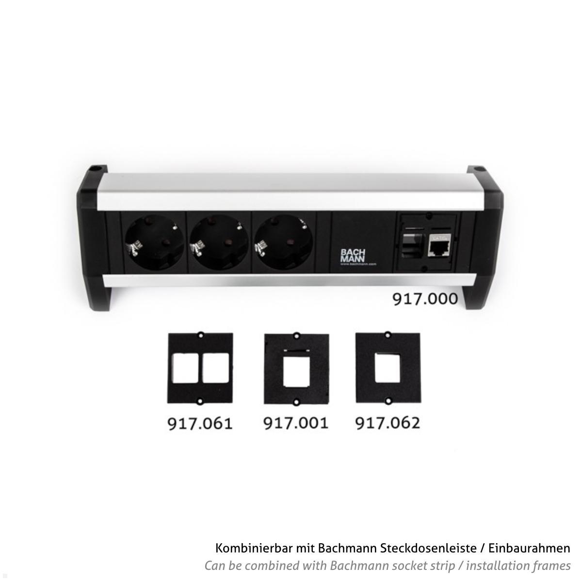 TecLines TKM004B Keystone Custom Modul HDMI 2.0 4K Buchse/Buchse kombinierbar mit Bachmann Einbaurahmen / Steckdosenleiste