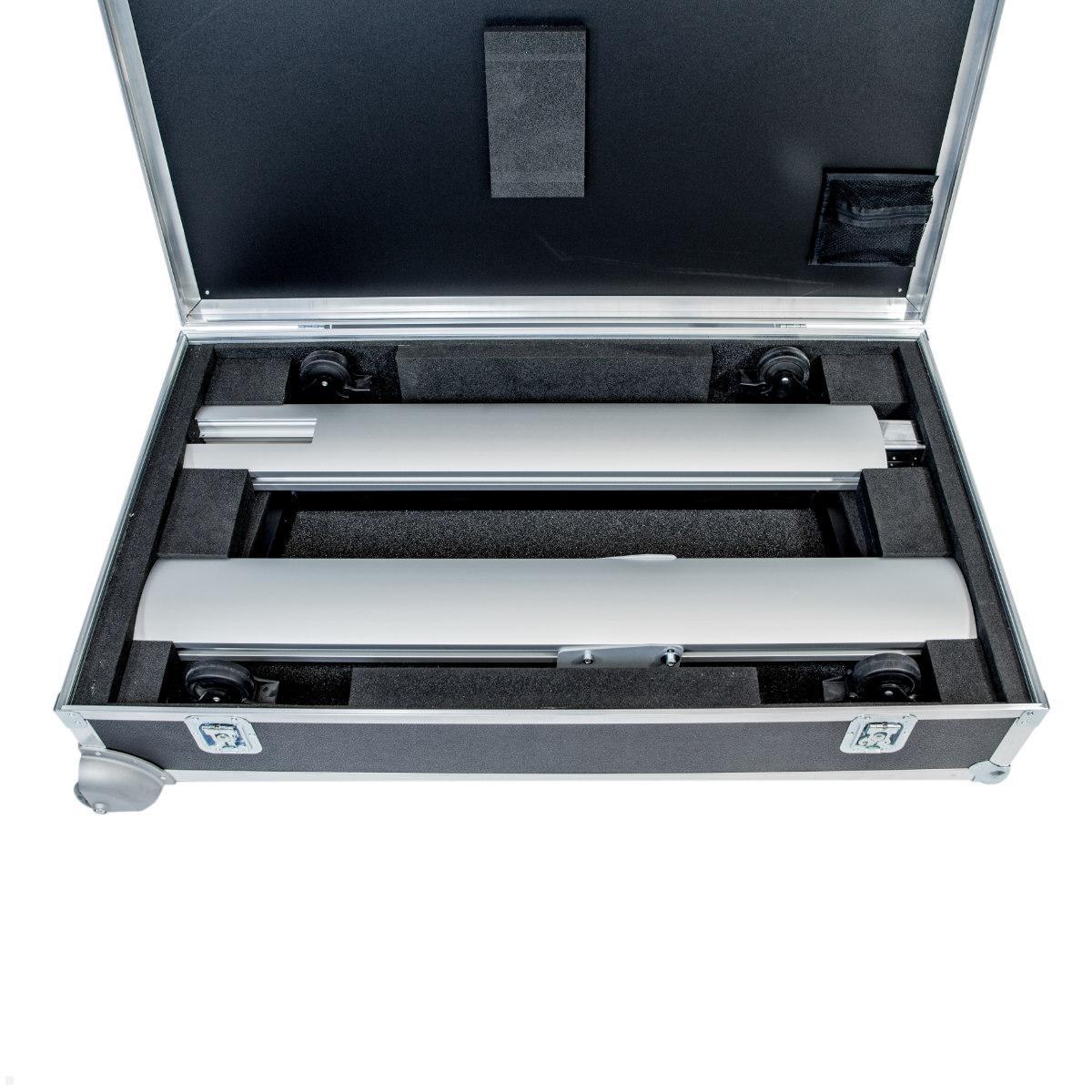 SMS Messekit Set mobiler Monitor Standfuß FH MT 2000 EU schwarz + Transportcase plug & present