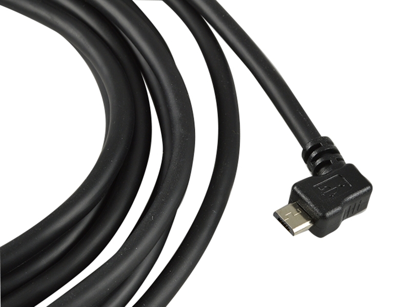 TecLines TUC005B USB Kabel 5m von Micro-B-Stecker 90° gewinkelt auf Typ A