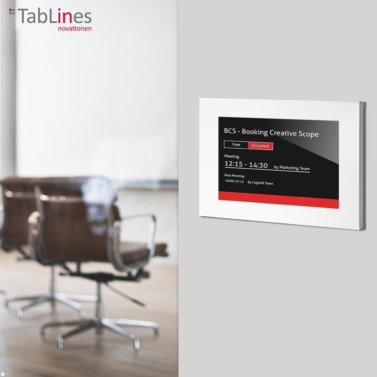 TabLines TSG104W Tablet Schutzgehäuse für Apple iPad Pro 13.0 (M4), weiß Anwendung Room Manager