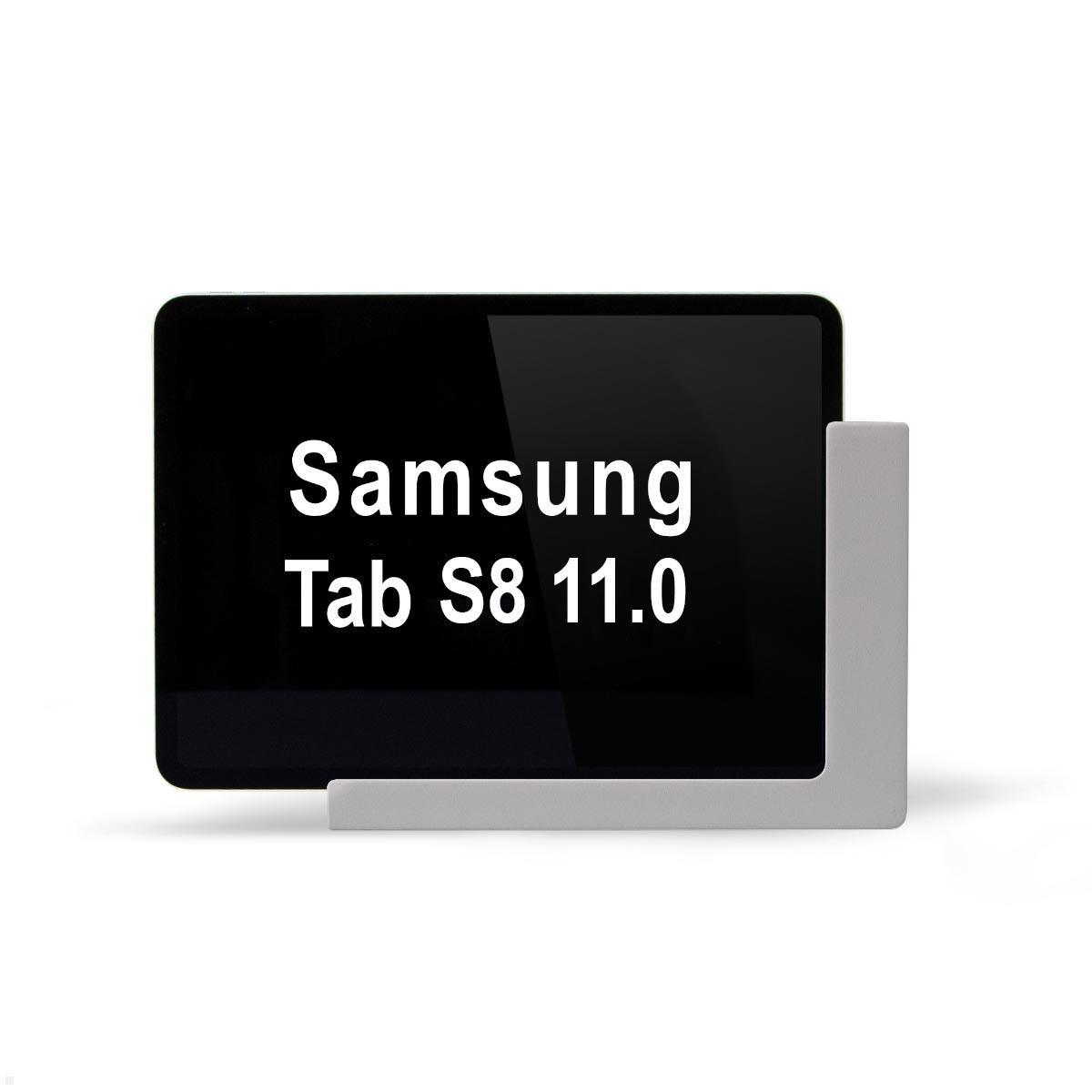 TabLines TWP020S Wandhalterung für Samsung Tab S8 11.0 (2022), silber