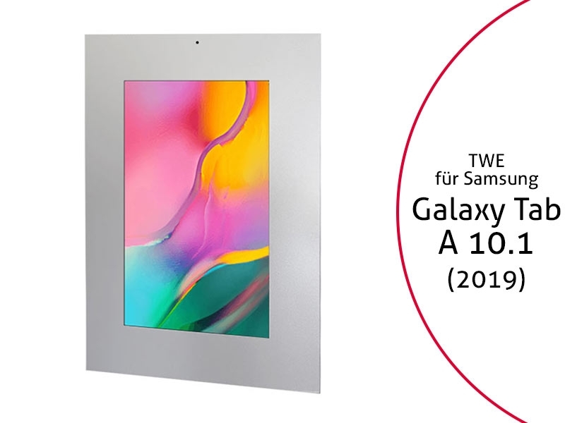 TabLines TWE080S Tablet Wandeinbau für Samsung Galaxy Tab A 10.1 (2019), DS, silber