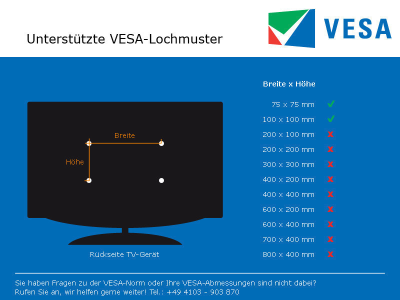 Dataflex Addit Monitor Tischstandfuß 52.502 VESA