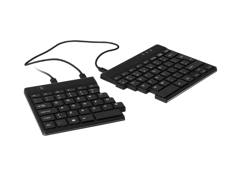 R-Go Split ergonomische Tastatur QWERTY (Nordic) RGOSP-NDWIBL, schwarz