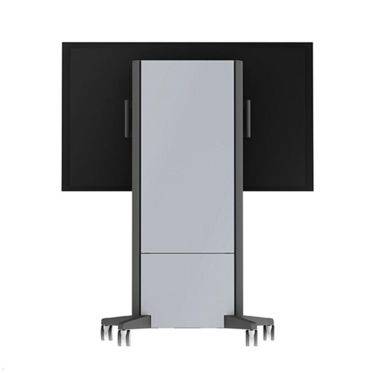 SMS Presence Mobiler Monitorständer bis 84 Zoll / 120 kg / Höhe 1650 mm (C5-31U005-2-A-0) Rückansicht