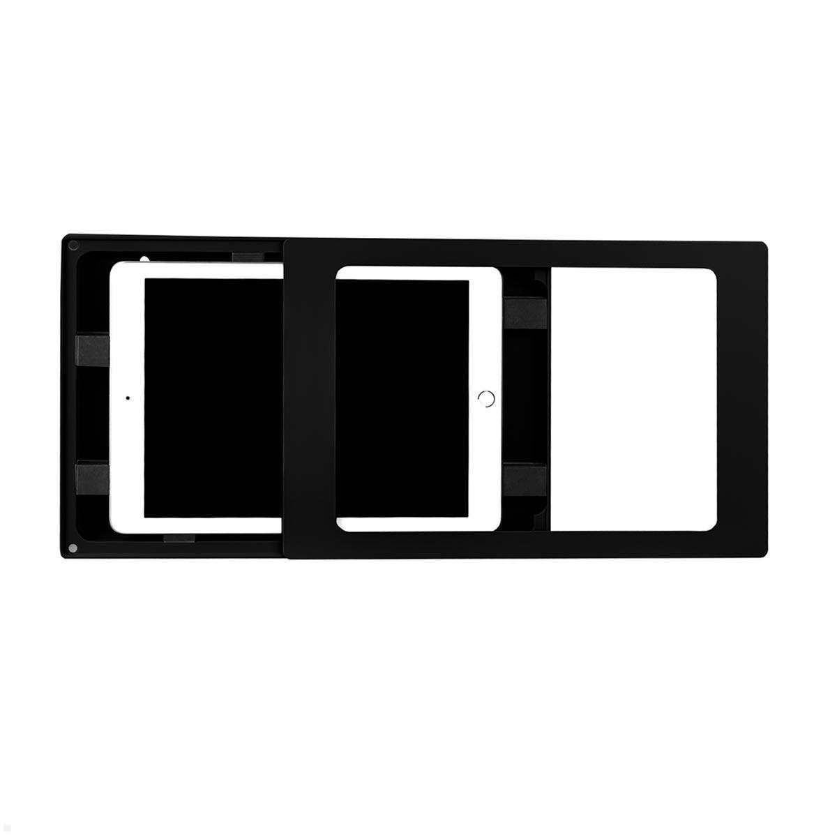 TabLines TWH046B Tablet Wandhalterung für Apple iPad Mini 4/5, schwarz Einsatz Tablet