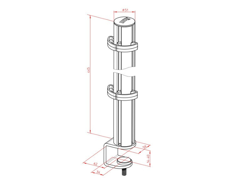 Novus TSS Säule Maße 220+0250+000