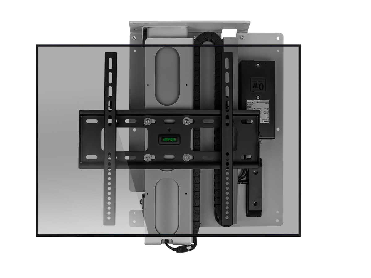 MonLines MLD675S myTVLift Deckenlift elektrisch, 675mm, silber mit Display