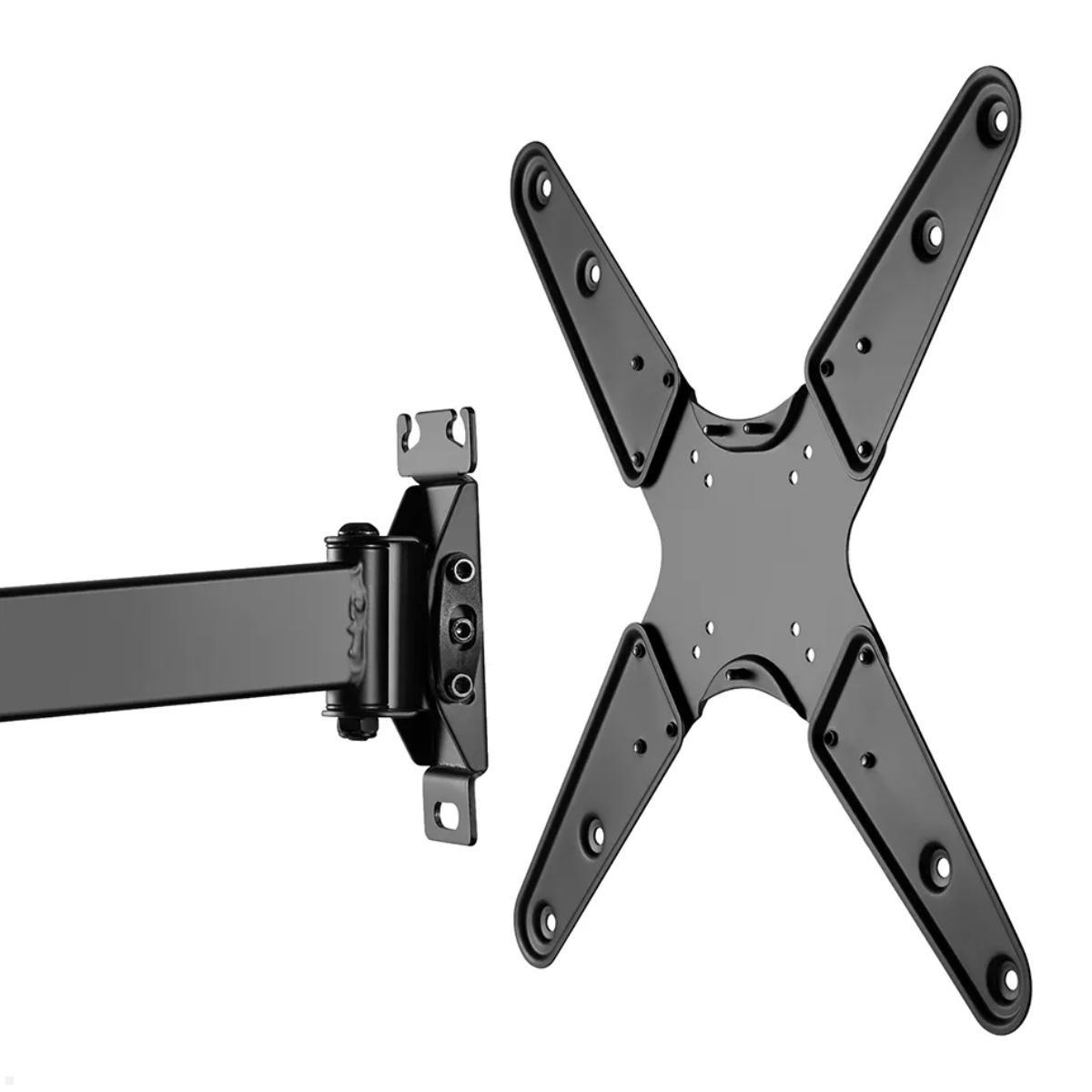 Neomounts FL40-450BL14 Monitor Rohrhalterung 3 Drehpunkte 32-55 Zoll, VESA Platte