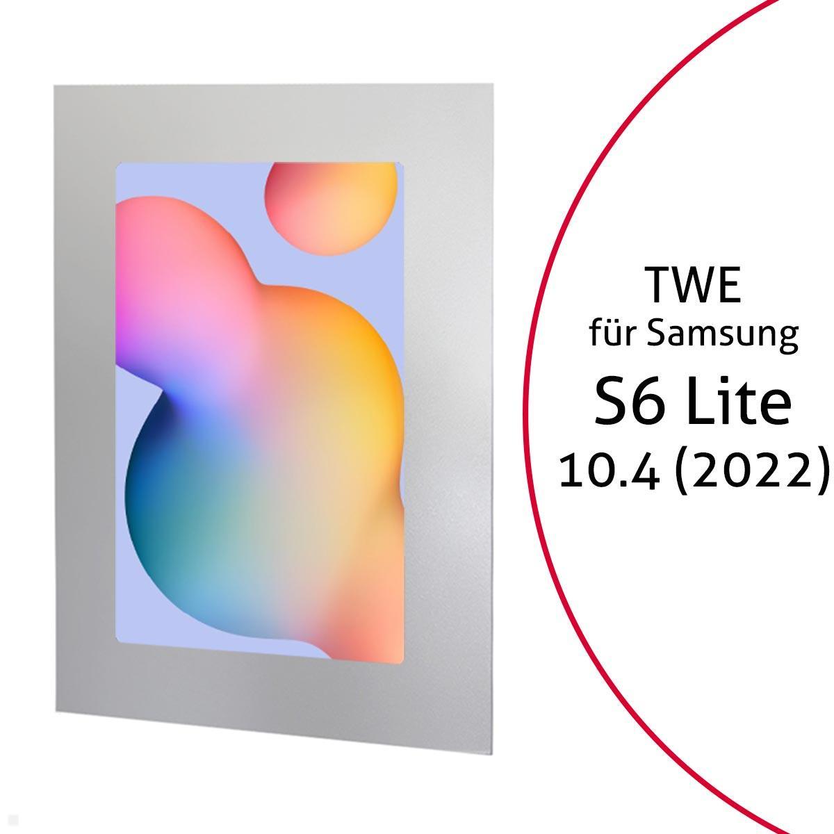 TabLines TWE107S Tablet Wandeinbau für Samsung Tab S6 Lite 10.4 (2022), silber