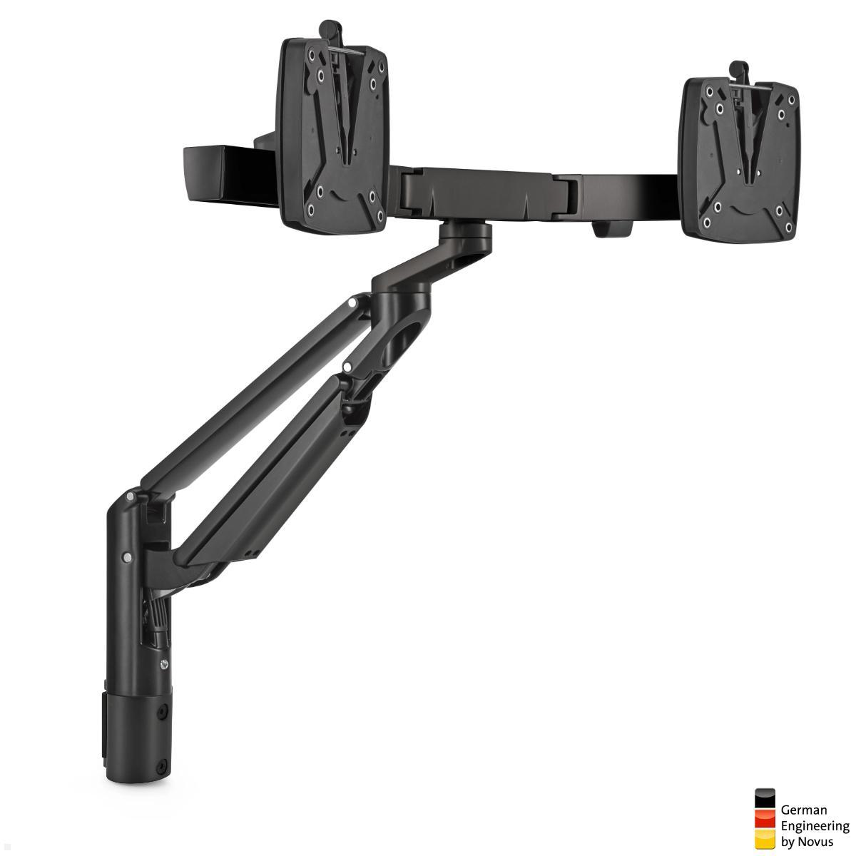 Novus Clu Plus X2 Dual Monitorhalter für TSS Säulen (992+2008+001), schwarz