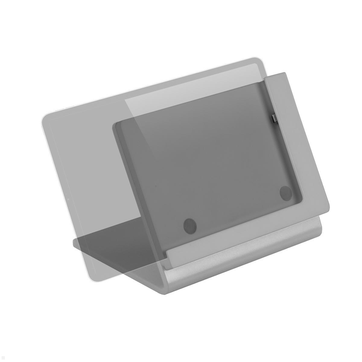 TabLines TTP010S Tabletständer Tisch Plug für iPad Pro 11 (M4), silber Querformat