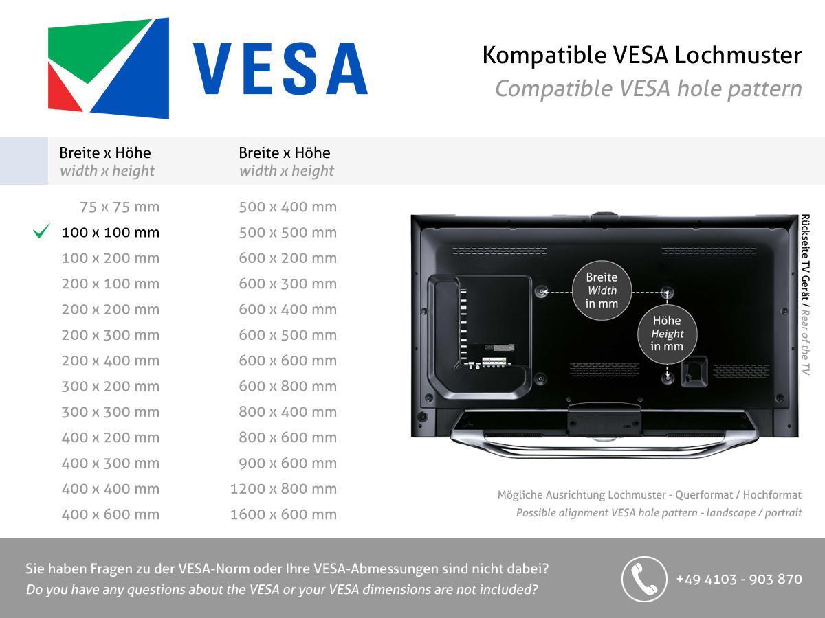 MonLines V069 VESA Adapter für Samsung S32R754 VESA Standard