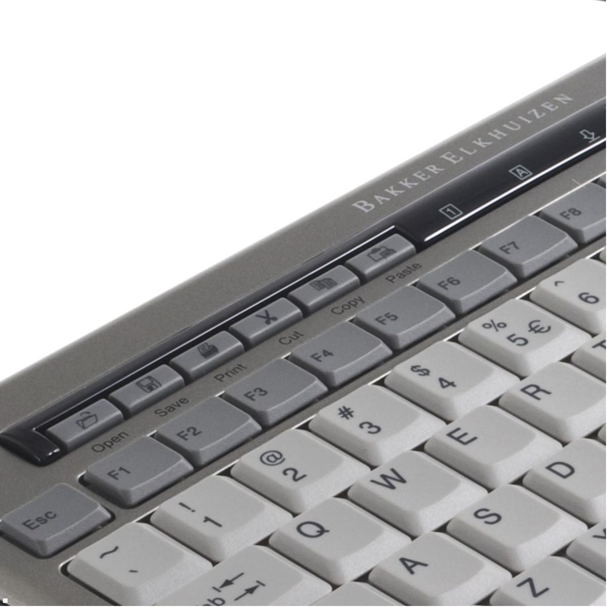 BakkerElkhuizen ergonomische Tastatur S-board 840 Design USB (BNES840DDE) Tasten