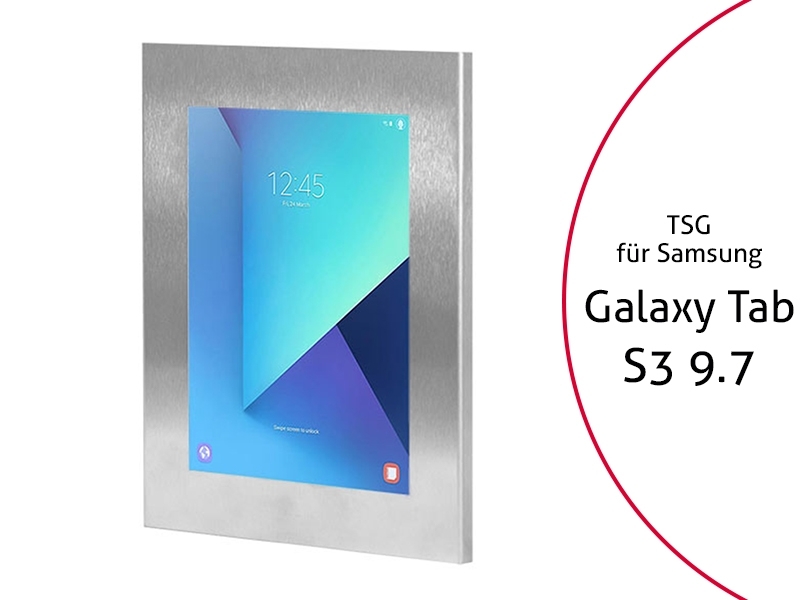 TabLines TSG043E Tablet Schutzgehäuse für Samsung Tab S3 9.7, Edelstahl