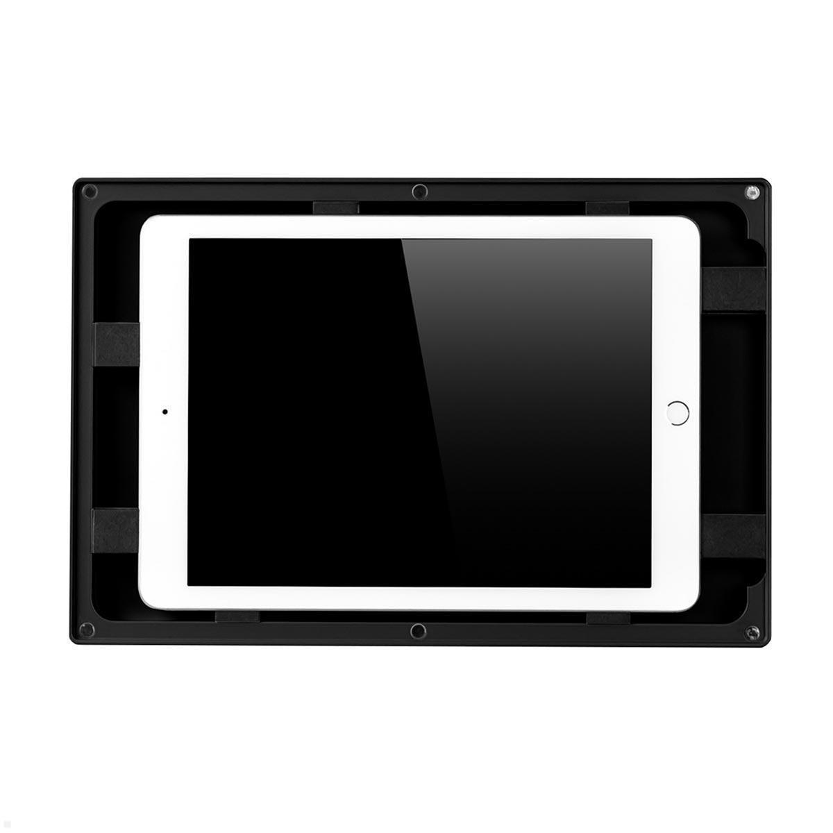 TabLines TWH036B Tablet Wandhalterung für Samsung Tab A8 10.5 (2022), schwarz Querformat