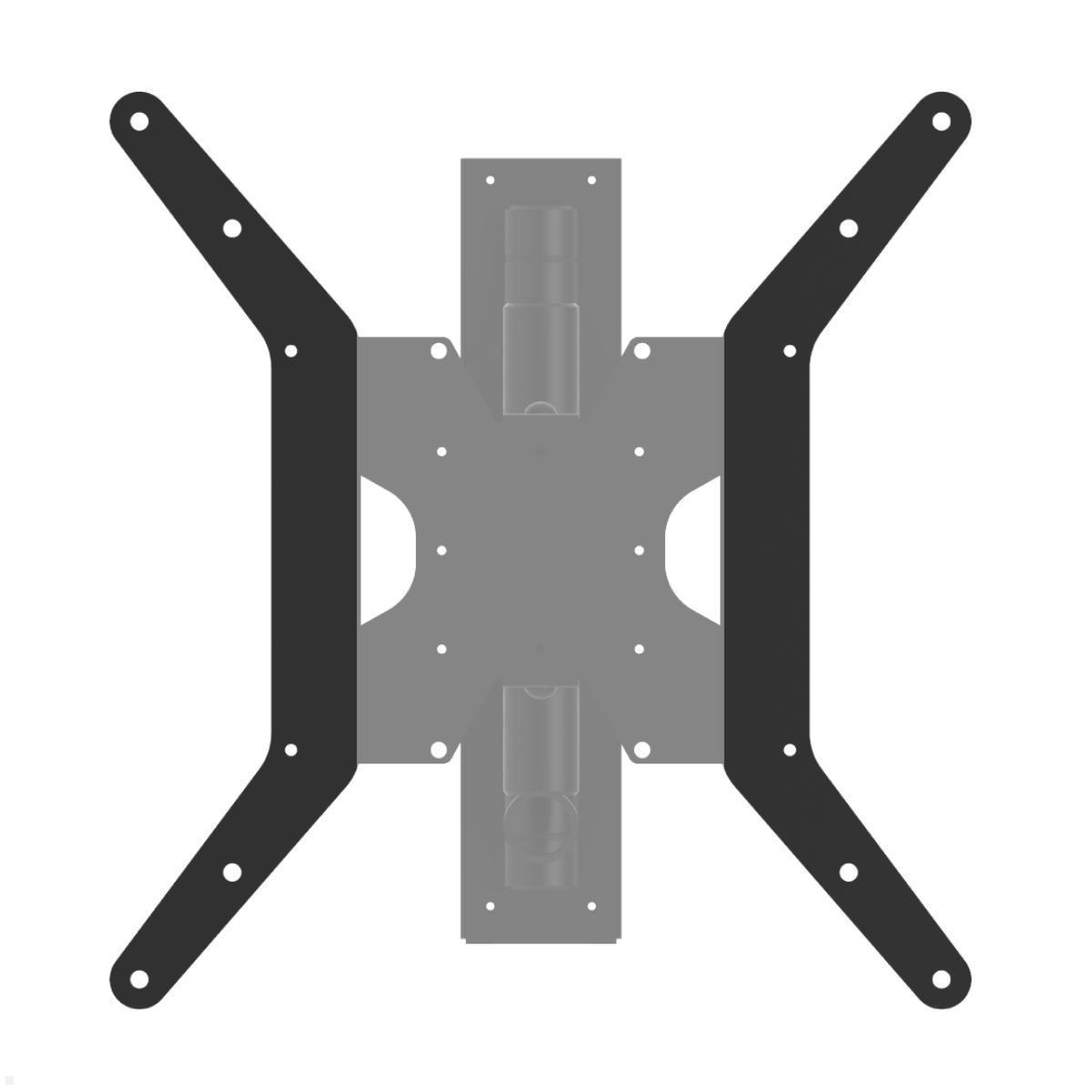 Cavus WMV8050 schwenkbare TV Wandhalterung bis 50 kg, schwarz VESA Aufnahme