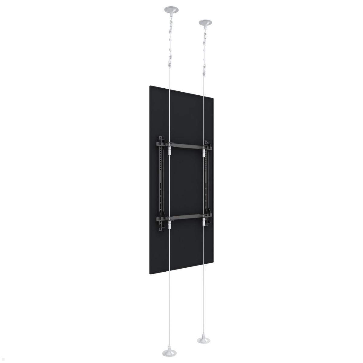 TV Boden-Deckenhalterung MonLines MDH011 mit Seilsystem, Rückansicht