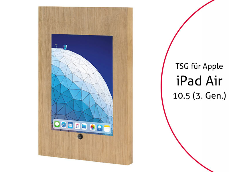 TabLines TSG062O Tablet Schutzgehäuse für Apple iPad Air 10.5 (3. Gen.), HB, Eiche