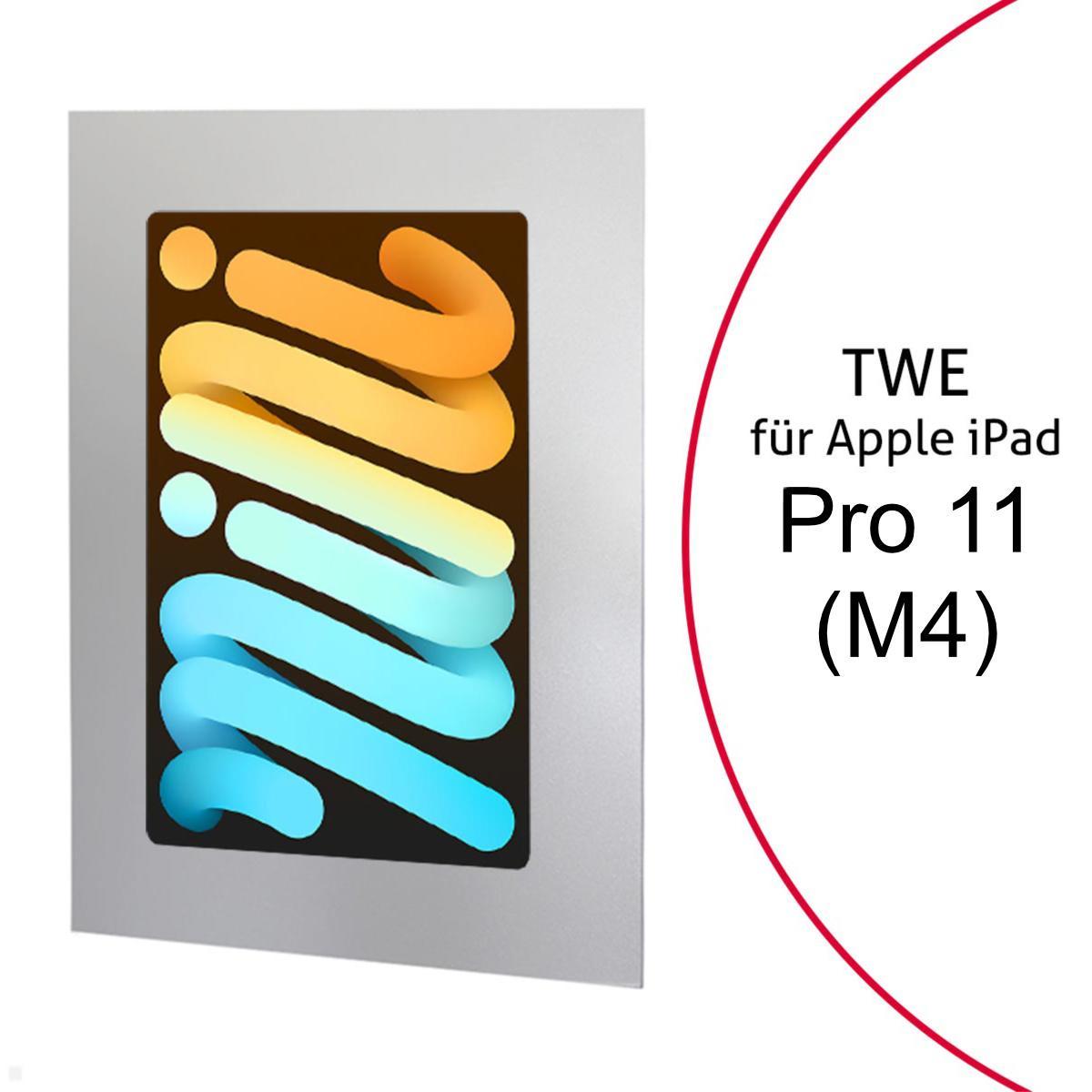 TabLines TWE116S Tablet Wandeinbau für Apple iPad Pro 11.0 (M4), silber