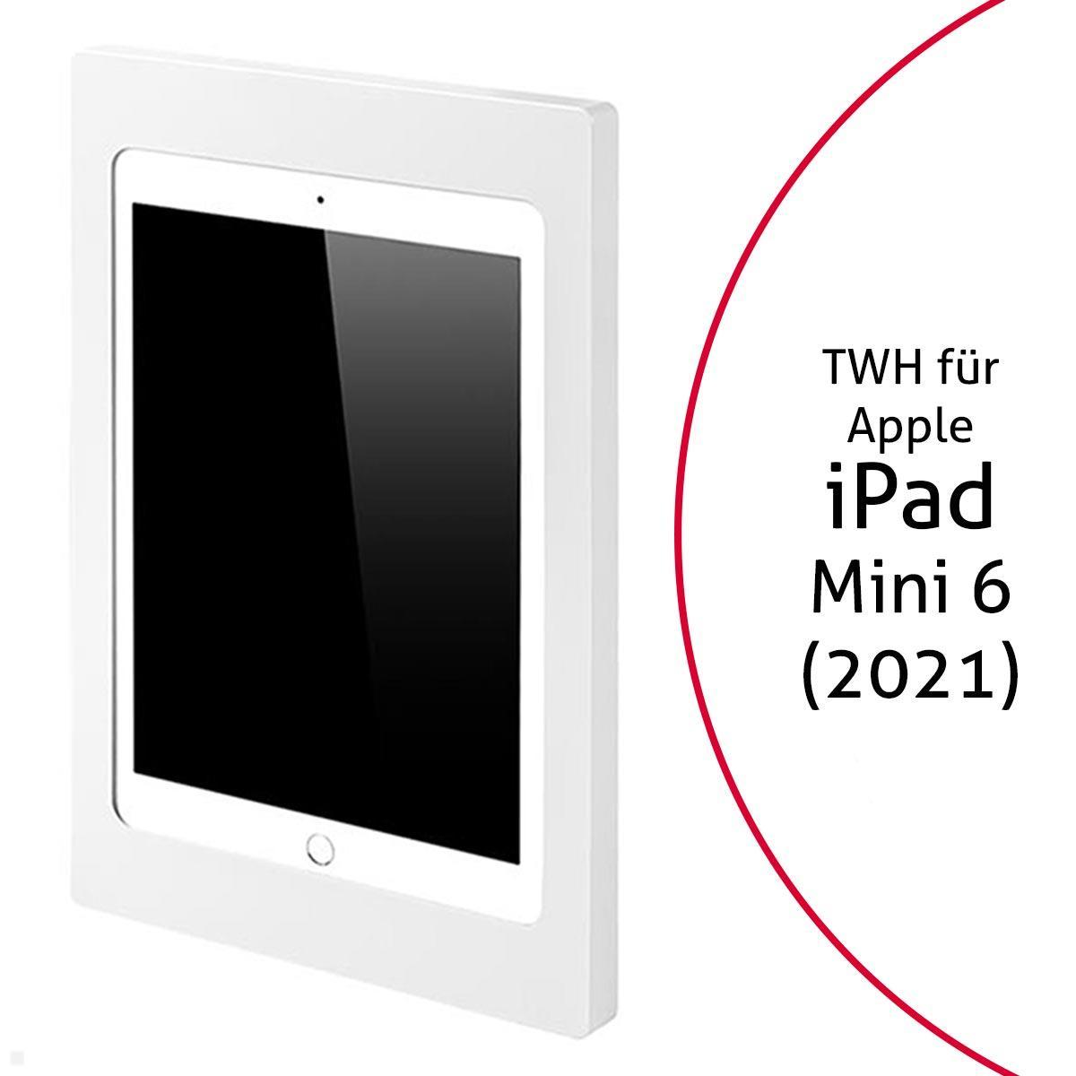 TabLines TWH045W Tablet Wandhalterung für Apple iPad Mini 6 (2021), weiß