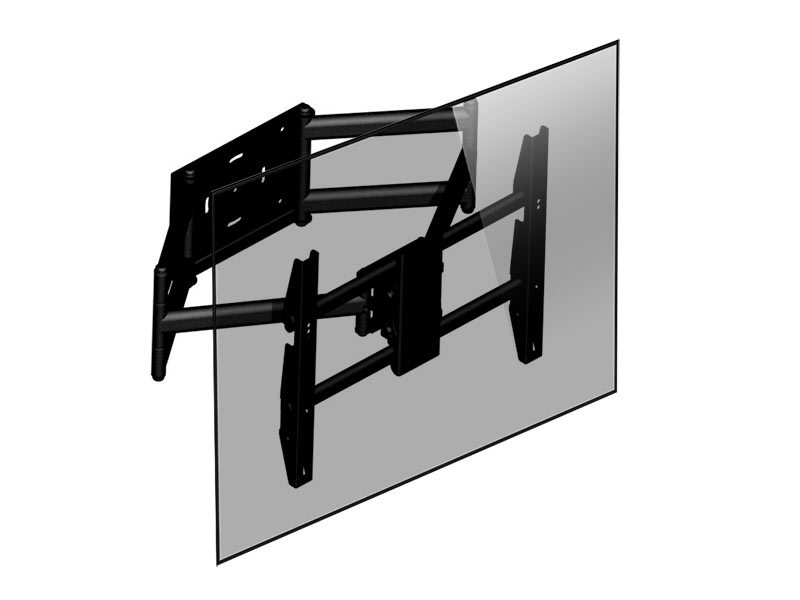 edbak RPWS1 schwenkbare Wandhalterung, aluminium/schwarz