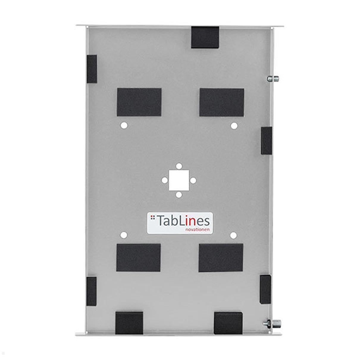 TabLines TSG069E Tablet Schutzgehäuse für Apple iPad 10.2 (7./8./9. Gen.), Edelstahl, Rahmen