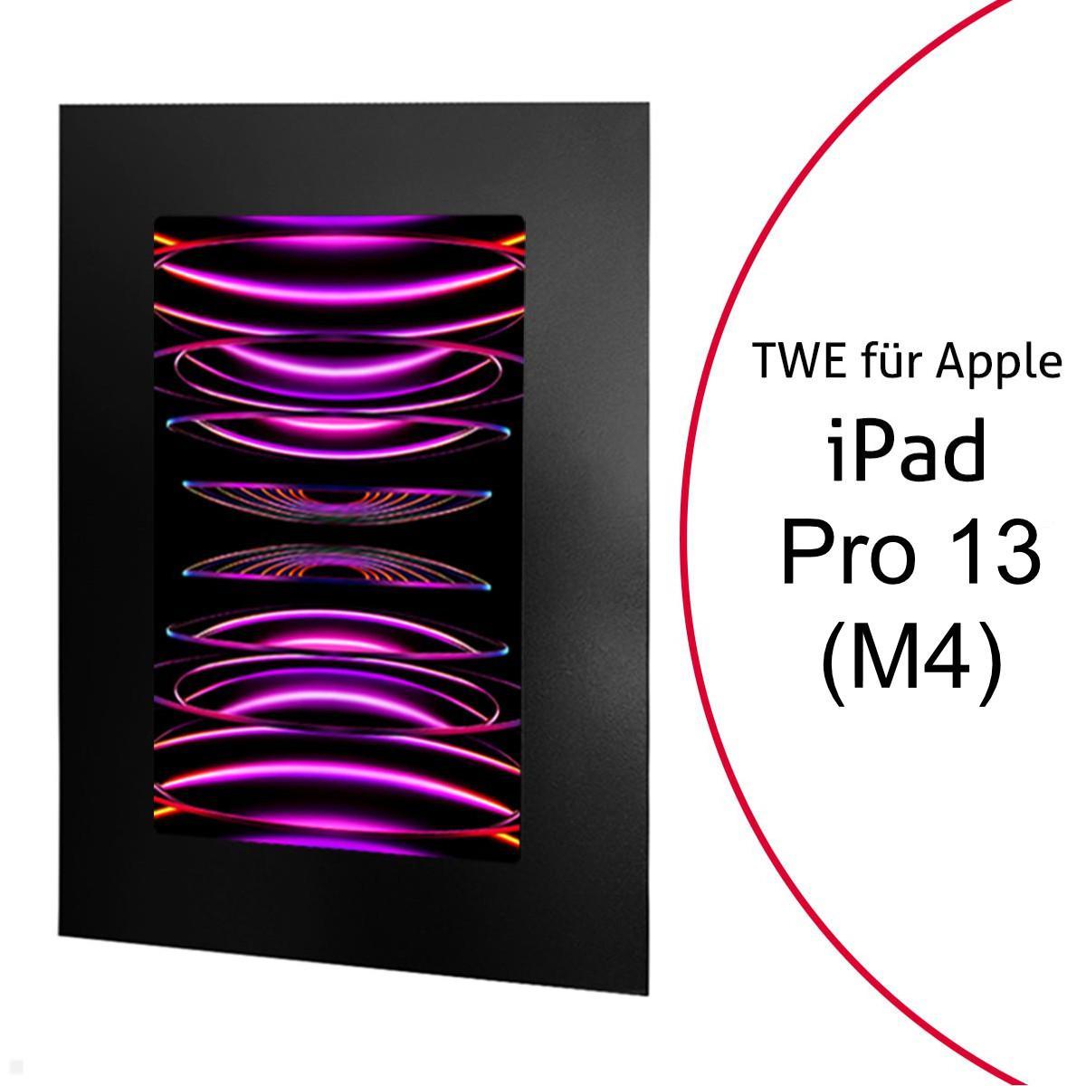 TabLines TWE118B Tablet Wandeinbau für Apple iPad Pro 13.0 (M4), schwarz