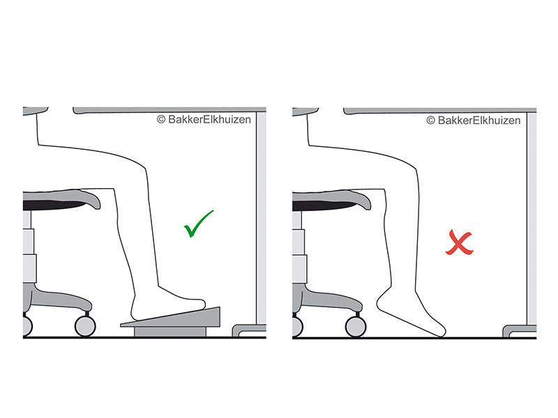 BakkerElkhuizen Footform Standard Low Fußstütze, ergonomisch arbeiten