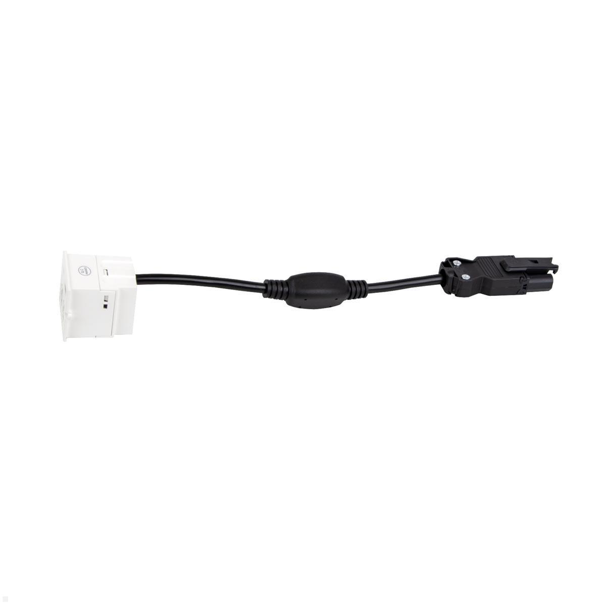 Bachmann CM USB-Charger mit USB-A und USB-C, weiß (917.2271), gesamtes Produkt