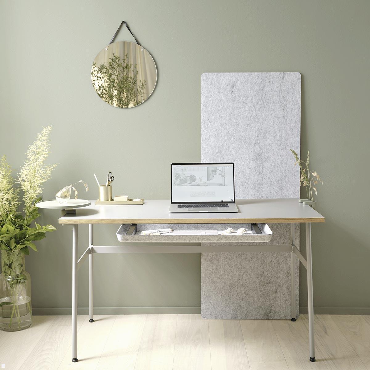 APTO FELT Drawer SLIM Filz Schreibtisch Unterbauschublade, hellgrau Anwendung Modern Office