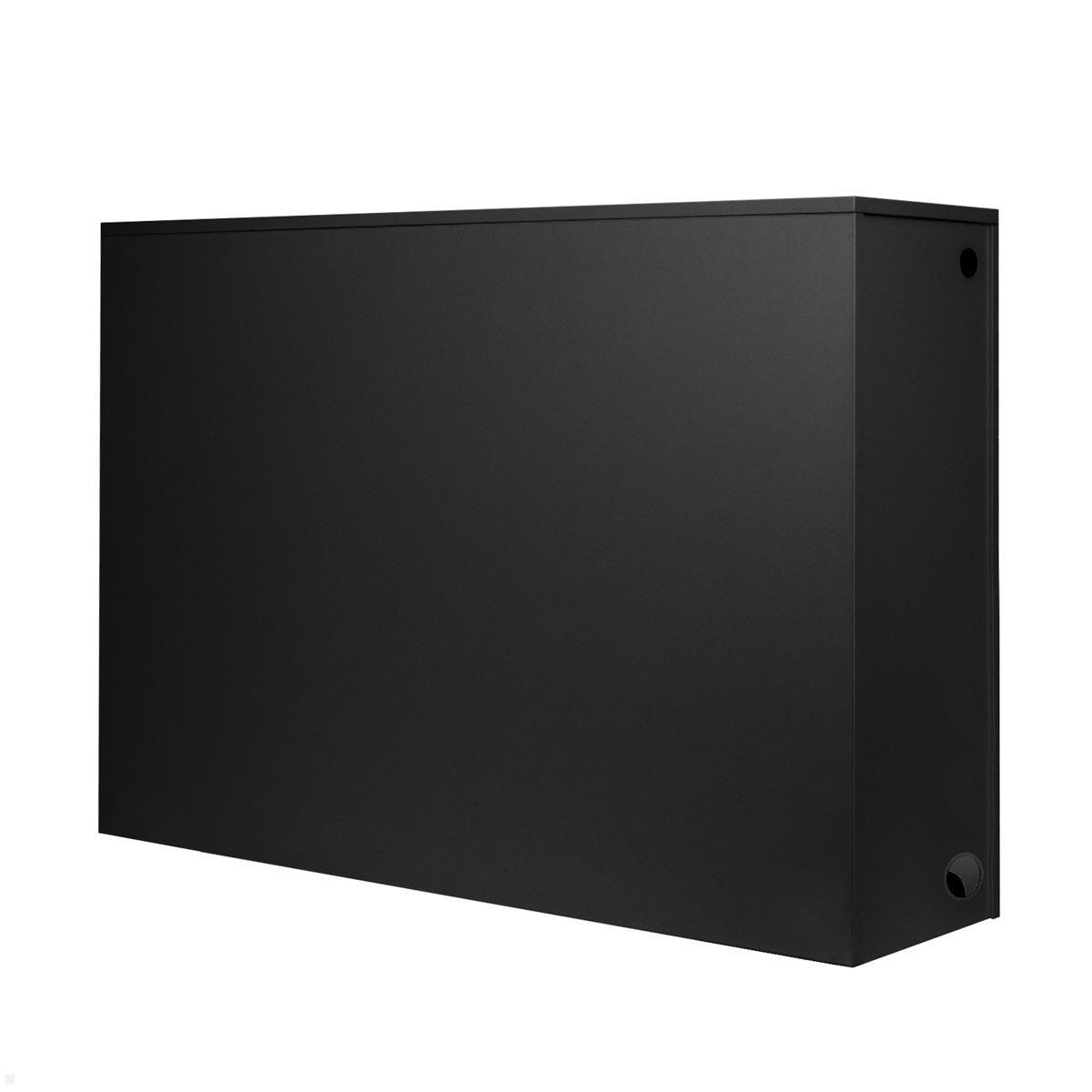 MonLines SideS65B TV Sideboard mit Lift bis 65 Zoll, schwarz gradliniges Design