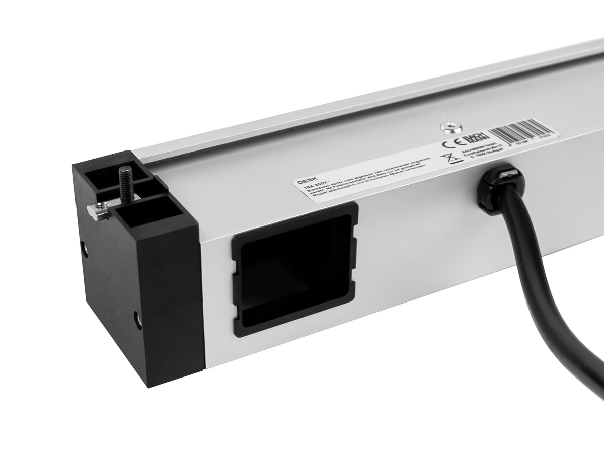 Bachmann DESK RAIL 2x Steckdose, 1x USB Charger, 1x Custom Modul 