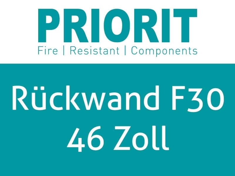 Priorit Rückwand für Monitoreinhausung PRIODIS F30 feuerhemmend 46Zoll