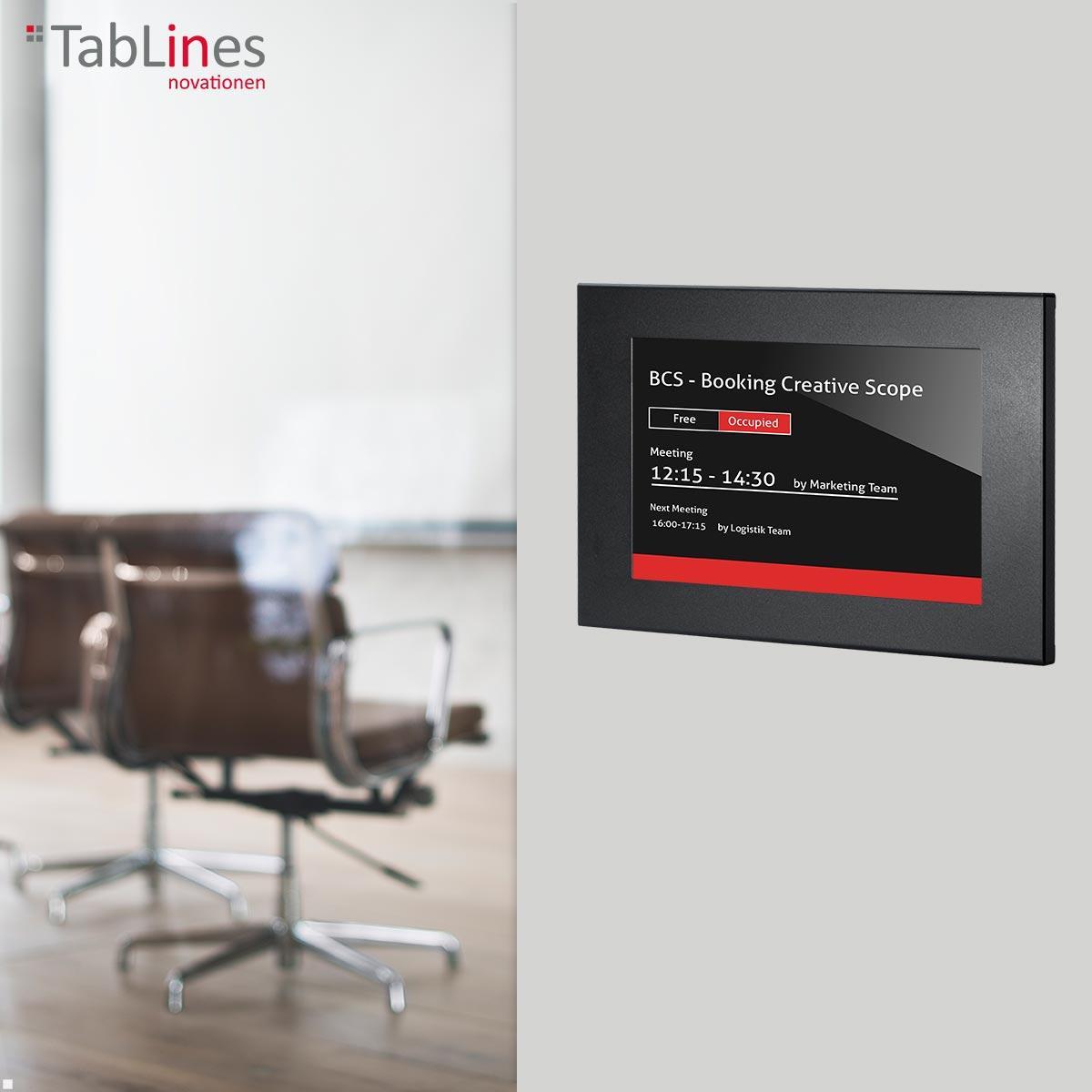 TabLines TSG098B Tablet Schutzgehäuse für Microsoft Surface Pro 9, schwarz Einsatz Room Manger