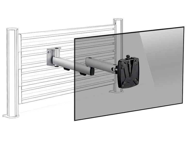 Novus TSS SlatWall Monitor Halter, schwenkbar (964+0119+014)