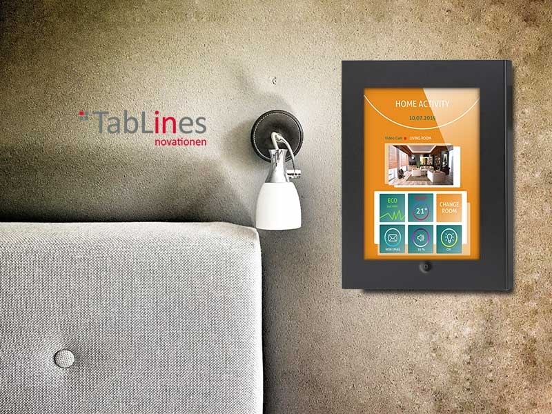 TabLines TSG002B Tablet Schutzgehäuse für Apple iPad 2/3/4 - HB, schwarz Smart Home Anwendung