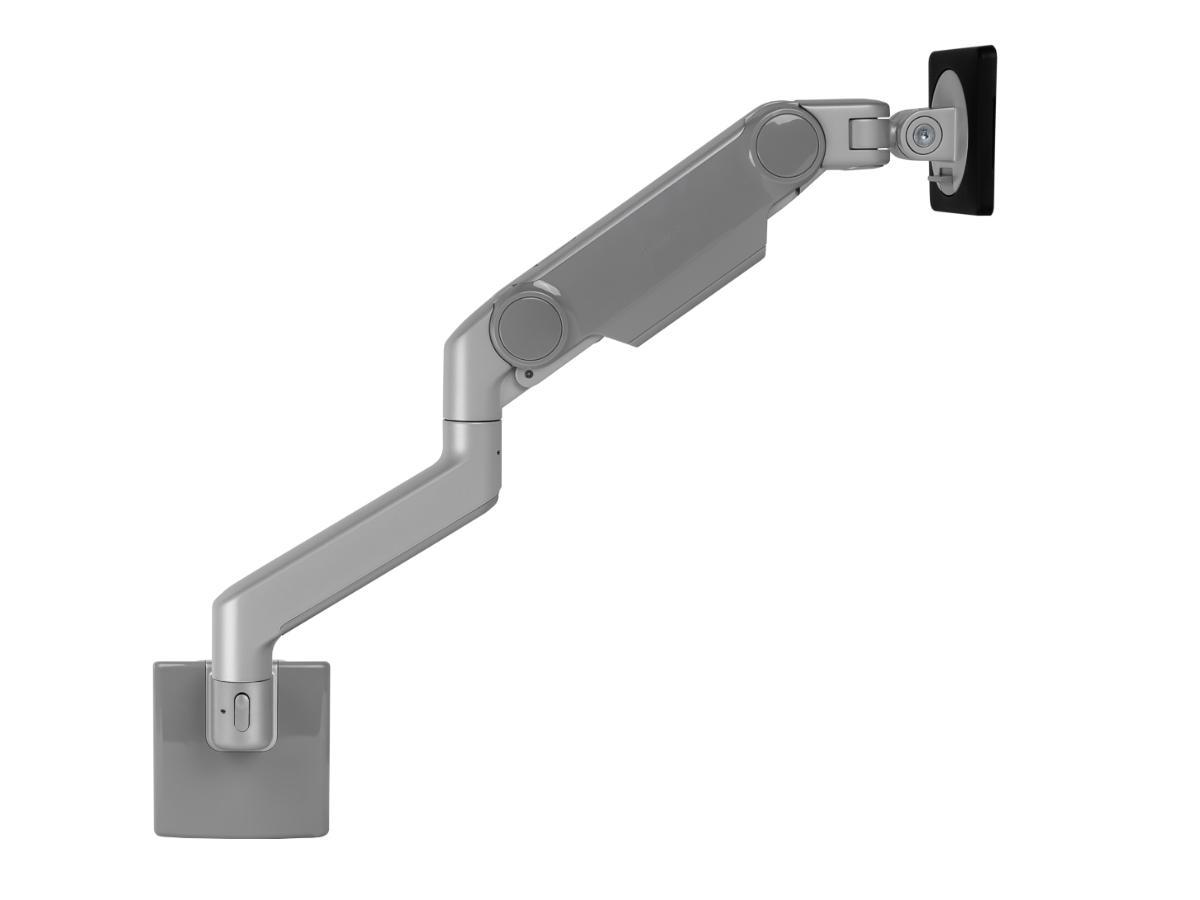 Humanscale M10 Monitor Wandhalterung schräg silber (M10HMSBTB) Seitenansicht