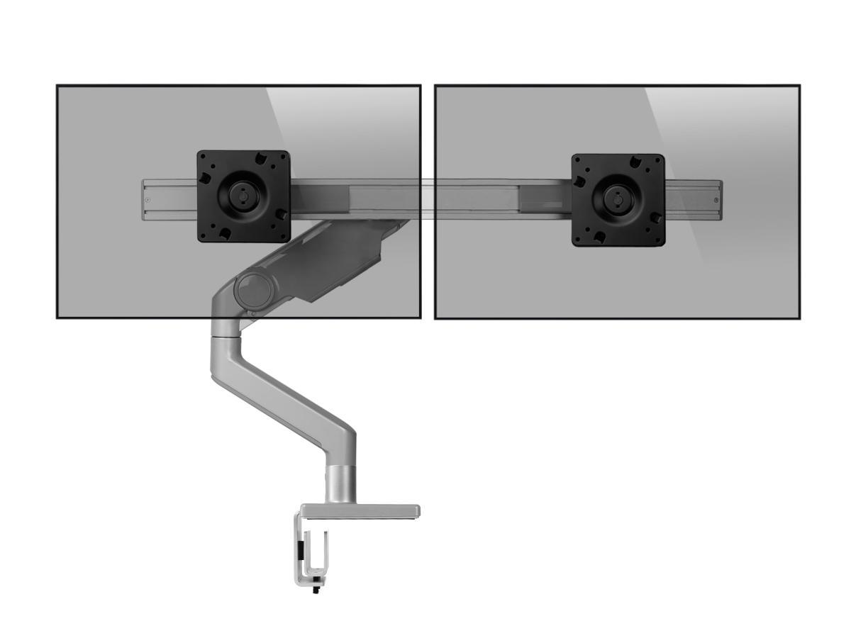 Humanscale M8.1 Dual Monitorhalter für USM Tische, silber