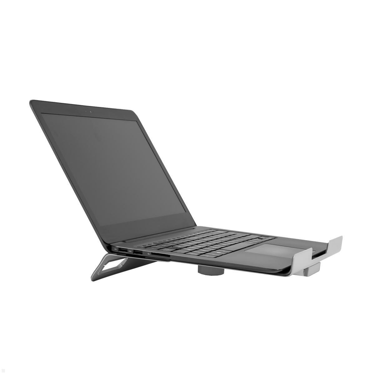 Humanscale NH1-S Zubehör Laptop Halterung für M2.1, M8.1, M10, silber, Anwendungsbeispiel