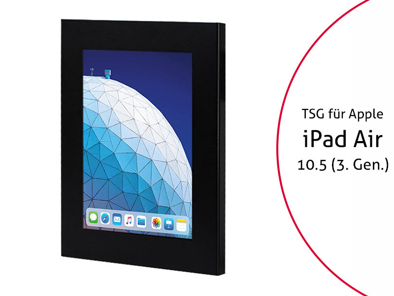 TabLines TSG061B Tablet Schutzgehäuse für Apple iPad Air 10.5 (3. Gen.), schwarz