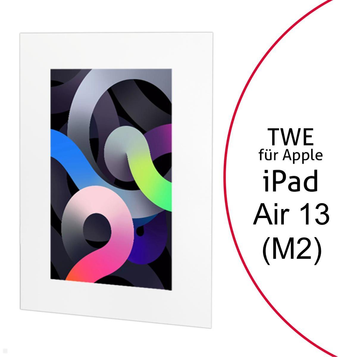 TabLines TWE115W Tablet Wandeinbau für Apple iPad Air 13.0 (M2), weiß